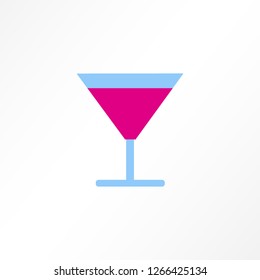 glass flat icon