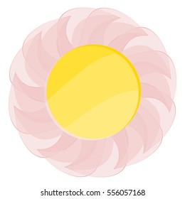 glass flower infographics Template for Data visualization, diagram, presentation ,steps or processes.