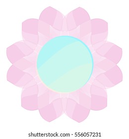 glass flower infographics Template for Data visualization, diagram, presentation ,steps or processes.