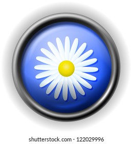 Glass flowers icon