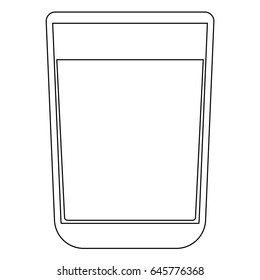 Glass with fluid icon