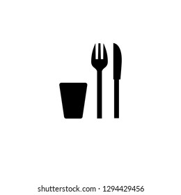 glass fork knife icon