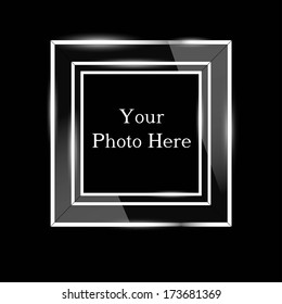 glass frame in a metal frame