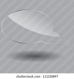 Glass frame on abstract background. Vector illustration.
