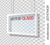 Glass frame vector illustration