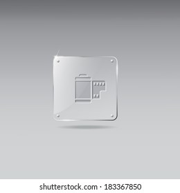 Glass framework camera film icon
