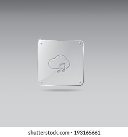 Glass framework with download music