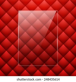Glass framework Leather background. Vector illustration. Eps 10