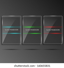 Glass framework set