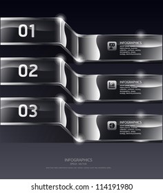 Glass framework set. Transparent glass plates/ Vector illustration/ Suitable for infographics/ graphic design or web design