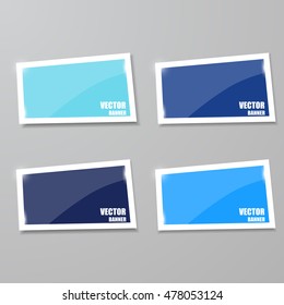 Glass framework set. Vector illustration.
Vector infographic. banners set