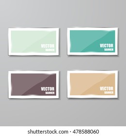 Glass framework set. Vector illustration.
Vector infographic. banners set