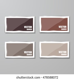 Glass framework set. Vector illustration.
Vector infographic. banners set