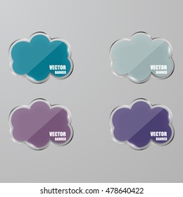 Glass framework set. Vector illustration.
Vector infographic. banners set