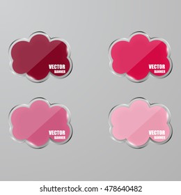 Glass framework set. Vector illustration.
Vector infographic. banners set