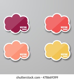 Glass framework set. Vector illustration.
Vector infographic. banners set