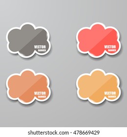 Glass framework set. Vector illustration.
Vector infographic. banners set