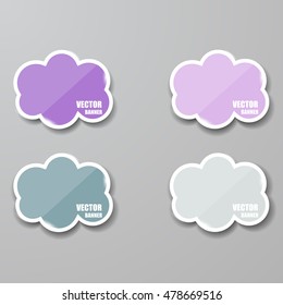 Glass framework set. Vector illustration.
Vector infographic. banners set