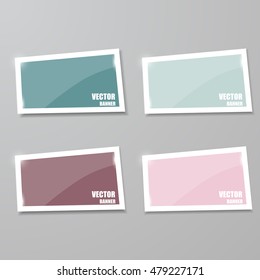 Glass framework set. Vector illustration.
Vector infographic. banners set