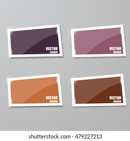 Glass framework set. Vector illustration.
Vector infographic. banners set
