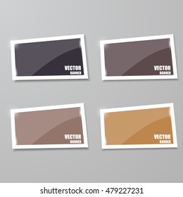 Glass framework set. Vector illustration.
Vector infographic. banners set