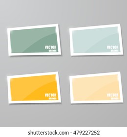 Glass framework set. Vector illustration.
Vector infographic. banners set