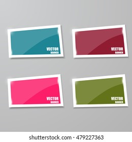 Glass framework set. Vector illustration.
Vector infographic. banners set