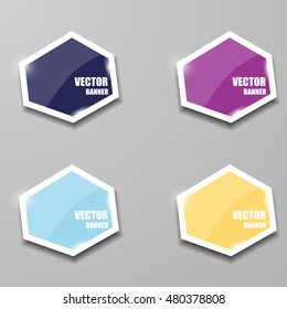 Glass framework set. Vector illustration.
Vector infographic. banners set
