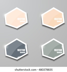 Glass framework set. Vector illustration.
Vector infographic. banners set