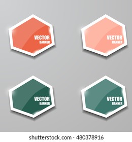 Glass framework set. Vector illustration.
Vector infographic. banners set