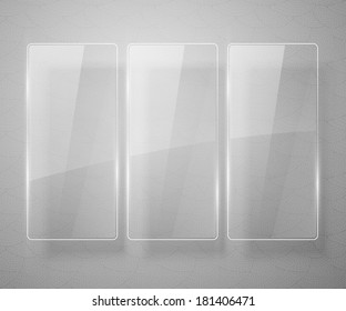 Glass framework. Vector illustration. Eps 10