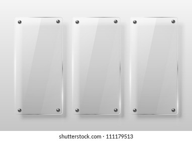 Glass framework. Vector illustration. Eps10