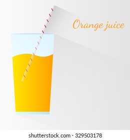 A glass of fresh orange juice.