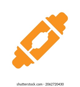 Glass fuse solid icon, electronic and circuit part accessories 4000x4000 pixel of artboard white background