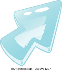 Glass game cursor vector illustration