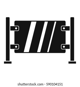 Glass gate icon. Simple illustration of glass gate vector icon for web