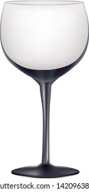 Glass for gin on the high leg