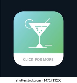 Glass, Glasses, Drink, Hotel Mobile App Icon Design