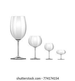 Glass glasses. Illustration