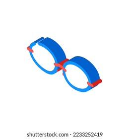glass glasses optical isometric icon vector. glass glasses optical sign. isolated symbol illustration