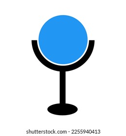 Glass and global globe icons in black, blue, colors can be used for icons,emoji, marketing,products, apps, websites, Lombok, West Nusa Tenggara, Indonesia.