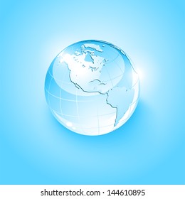 Glass globe icon