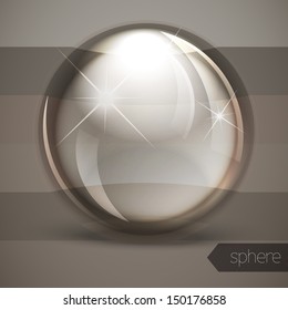 Glass glossy sphere 