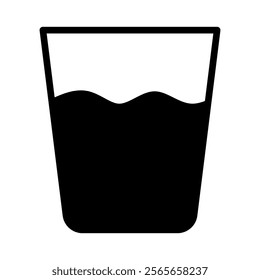 Glass glyph icon vector perfect illustration