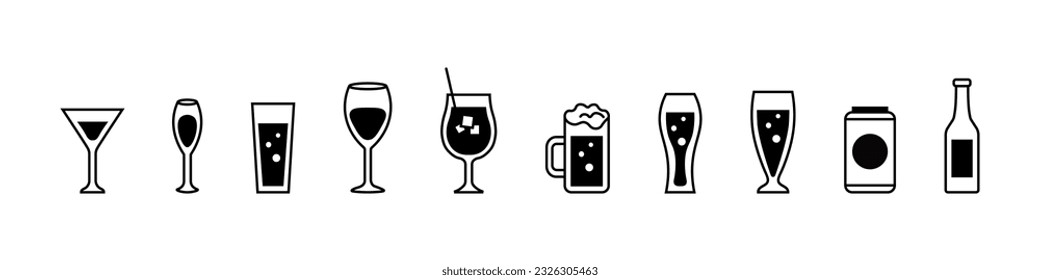 glass, goblet, mug, restaurant, drinks, bottles