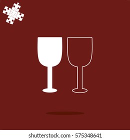 glass goblets icon