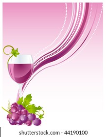  Glass and grape backgrounds