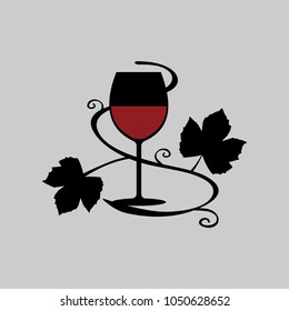 glass and grapes