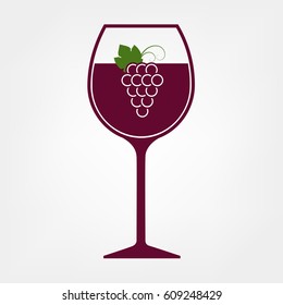 glass and grapes
