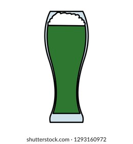 glass with green beer